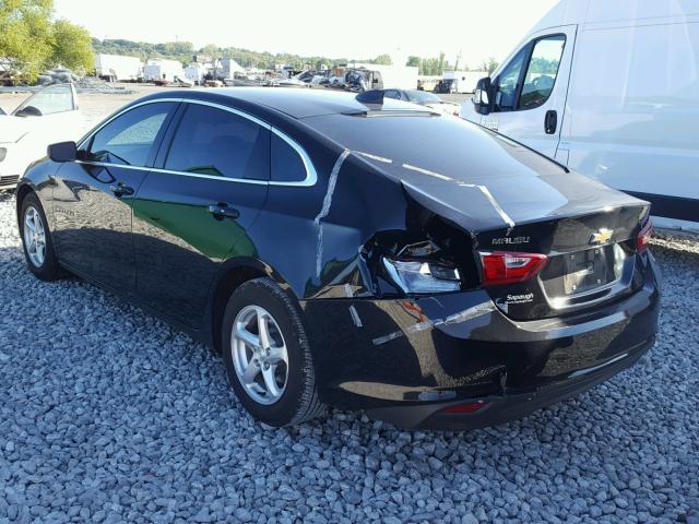 1G1ZB5ST1HF162436 - 2017 CHEVROLET MALIBU LS 黑色 照片 3