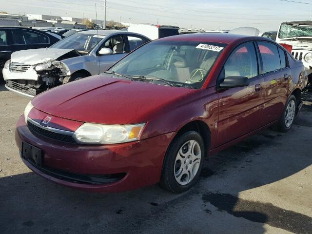 1G8AJ52FX4Z151567 - 2004 SATURN ION LEVEL RED photo 2