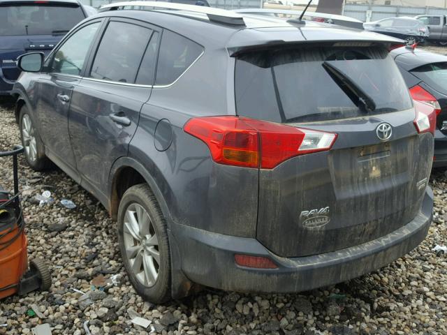 2T3DFREV3EW205887 - 2014 TOYOTA RAV4 LIMIT GRAY photo 3