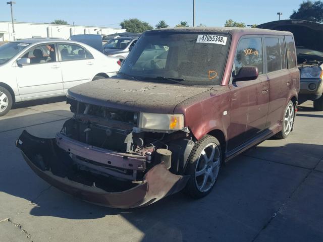 JTLKT334040131763 - 2004 TOYOTA SCION XB Марун фото 2