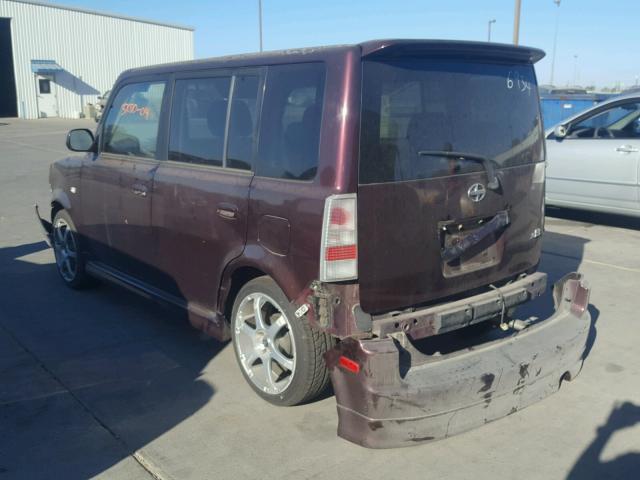 JTLKT334040131763 - 2004 TOYOTA SCION XB Марун фото 3