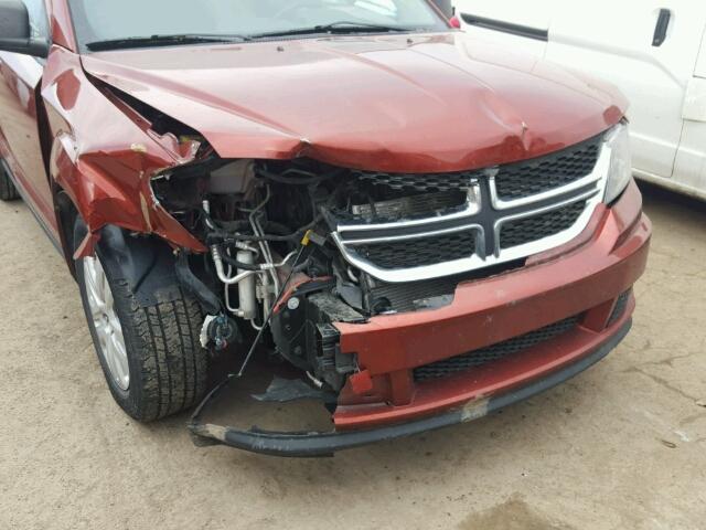 3C4PDCABXDT722072 - 2013 DODGE JOURNEY SE ORANGE photo 9