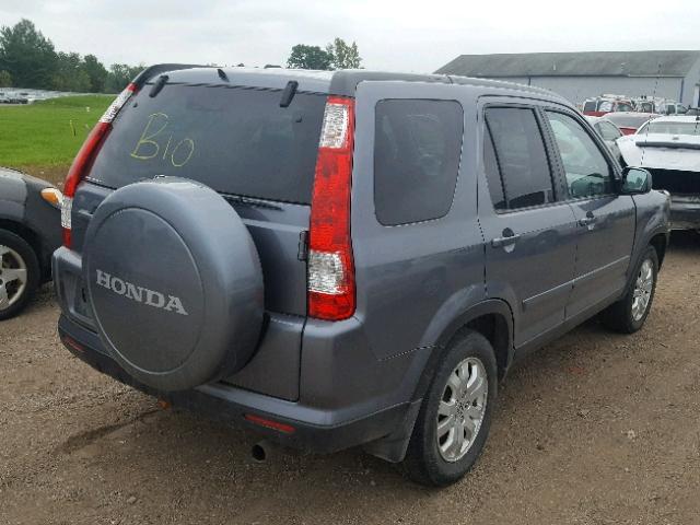 SHSRD78965U337376 - 2005 HONDA CR-V SE GRAY photo 4