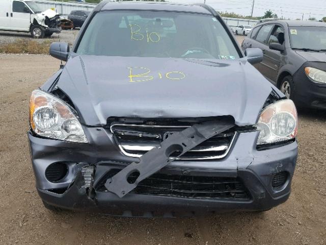 SHSRD78965U337376 - 2005 HONDA CR-V SE GRAY photo 9