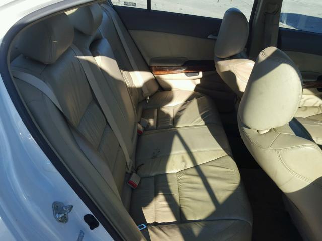 1HGCP36849A030263 - 2009 HONDA ACCORD EXL WHITE photo 6