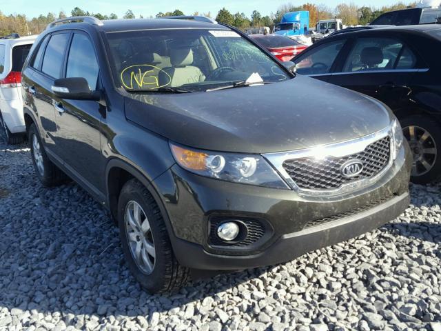 5XYKT3A12BG107766 - 2011 KIA SORENTO BA GREEN photo 1