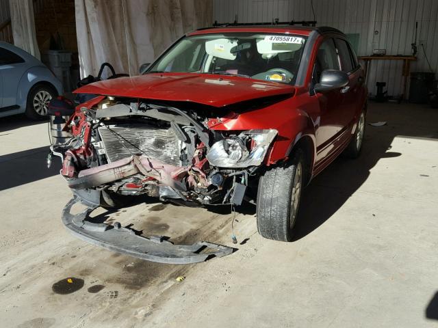 1B3HB48B17D560656 - 2007 DODGE CALIBER SX RED photo 2