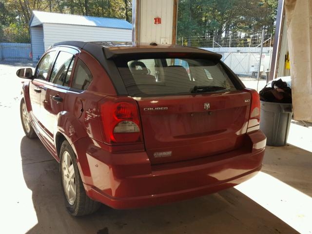 1B3HB48B17D560656 - 2007 DODGE CALIBER SX RED photo 3