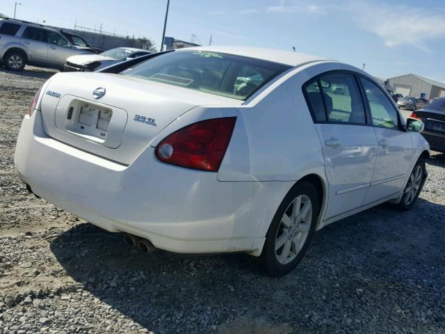 1N4BA41E84C860634 - 2004 NISSAN MAXIMA SE WHITE photo 4