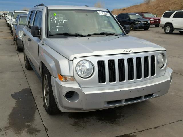 1J8FF28W68D744129 - 2008 JEEP PATRIOT SP SILVER photo 1