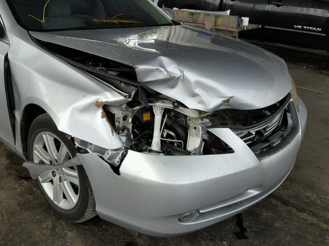 JTHBJ46GX72154214 - 2007 LEXUS ES 350 SILVER photo 9