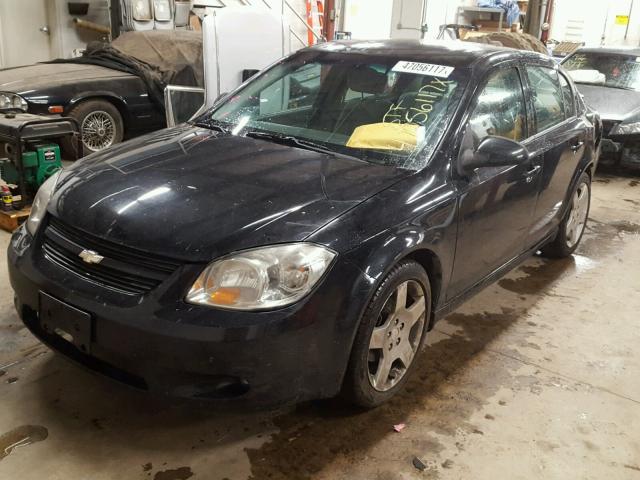 1G1AF5F55A7186428 - 2010 CHEVROLET COBALT 2LT BLACK photo 2