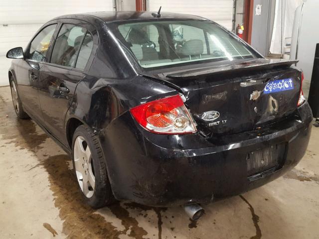 1G1AF5F55A7186428 - 2010 CHEVROLET COBALT 2LT BLACK photo 3