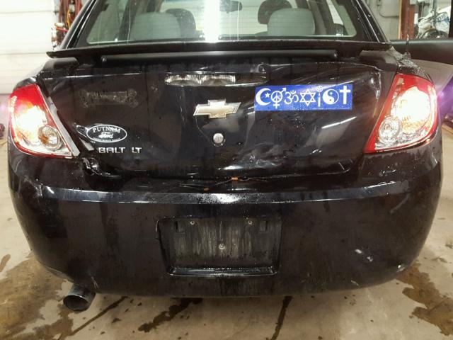 1G1AF5F55A7186428 - 2010 CHEVROLET COBALT 2LT BLACK photo 9