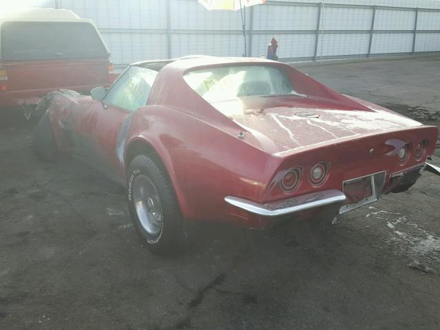 1Z37J3S419138 - 1973 CHEVROLET CORVETTE RED photo 3