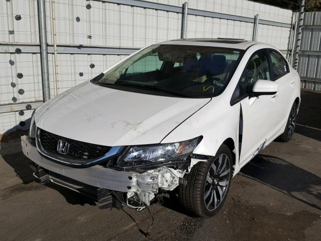 19XFB2F91FE251504 - 2015 HONDA CIVIC EXL 白色 照片 2
