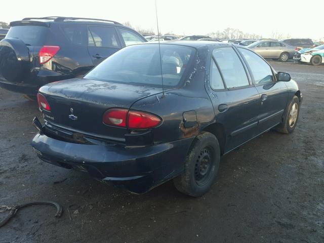 1G1JC524427315301 - 2002 CHEVROLET CAVALIER B BLACK photo 4