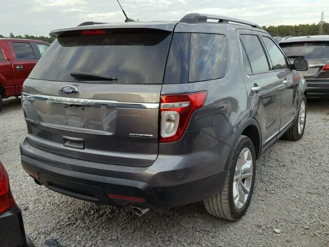 1FM5K7F88DGB13936 - 2013 FORD EXPLORER L GRAY photo 4