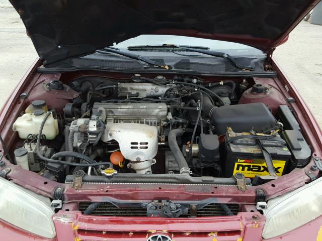 4T1BG22K5VU181669 - 1997 TOYOTA CAMRY CE RED photo 7