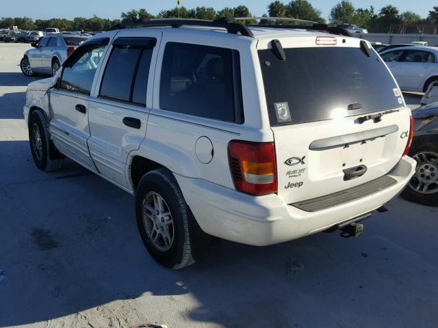 1J4GX48S74C303816 - 2004 JEEP GRAND CHER WHITE photo 3