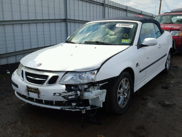 YS3FD79Y876004040 - 2007 SAAB 9-3 2.0T WHITE photo 2