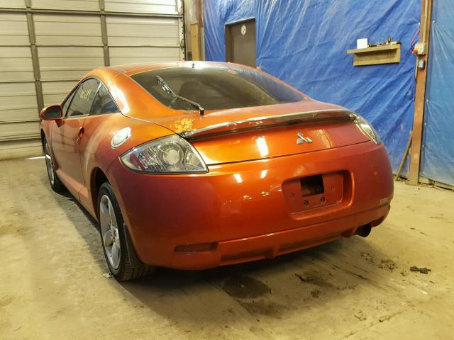 4A3AK24F26E051808 - 2006 MITSUBISHI ECLIPSE GS ORANGE photo 3