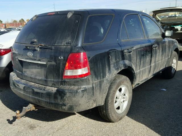 KNDJD733365587328 - 2006 KIA SORENTO EX BLACK photo 4