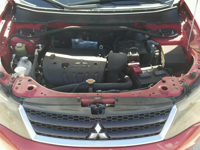 JA4LS21W39Z010479 - 2009 MITSUBISHI OUTLANDER RED photo 7