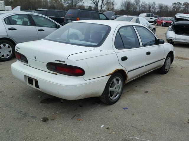 1Y1SK5265VZ444216 - 1997 GEO PRIZM BASE WHITE photo 4