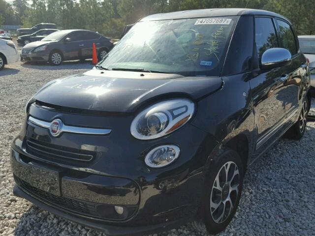 ZFBCFACH6EZ017359 - 2014 FIAT 500L LOUNG BLACK photo 2