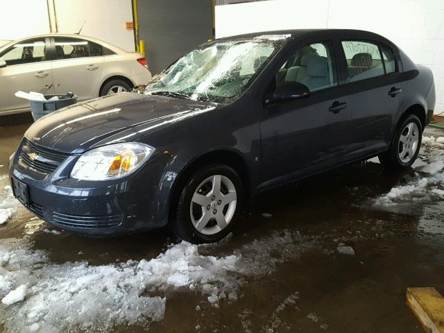 1G1AK58F187198412 - 2008 CHEVROLET COBALT LS GRAY photo 2