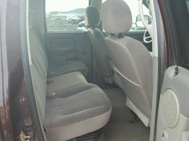 3D7KS28C45G812181 - 2005 DODGE RAM 2500 S MAROON photo 6