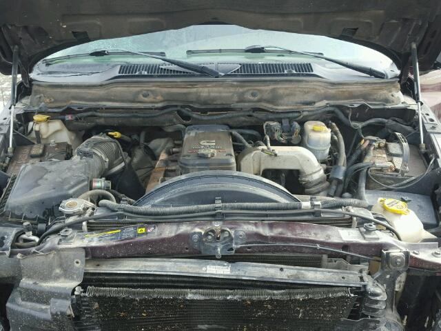 3D7KS28C45G812181 - 2005 DODGE RAM 2500 S MAROON photo 7