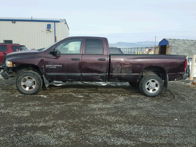 3D7KS28C45G812181 - 2005 DODGE RAM 2500 S MAROON photo 9