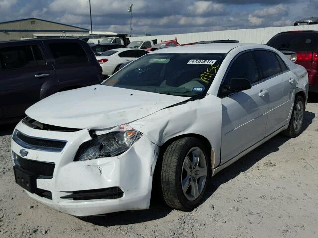 1G1ZB5E11BF120494 - 2011 CHEVROLET MALIBU LS WHITE photo 2