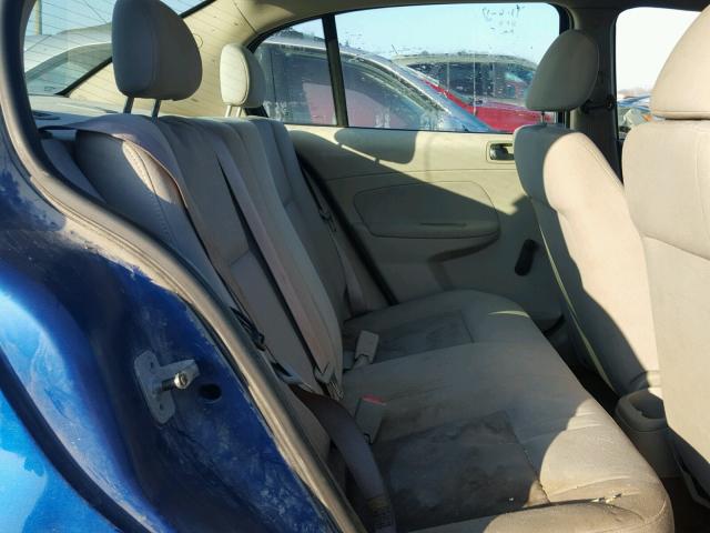 1G1AK52F157507560 - 2005 CHEVROLET COBALT BLUE photo 6