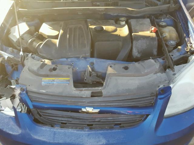 1G1AK52F157507560 - 2005 CHEVROLET COBALT BLUE photo 7