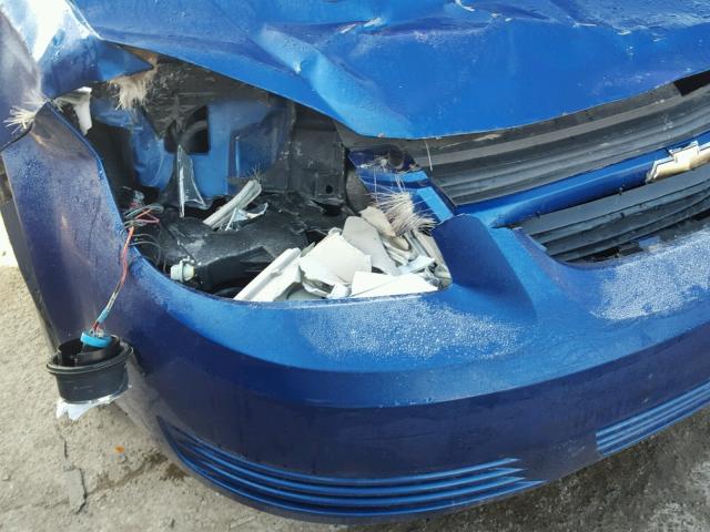 1G1AK52F157507560 - 2005 CHEVROLET COBALT BLUE photo 9