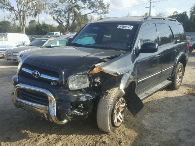 5TDZT38A16S277226 - 2006 TOYOTA SEQUOIA LI BLACK photo 2