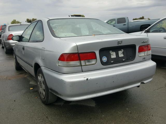 1HGEJ6221YL087925 - 2000 HONDA CIVIC DX SILVER photo 3