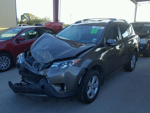 2T3WFREV3EW124414 - 2014 TOYOTA RAV4 XLE BROWN photo 2