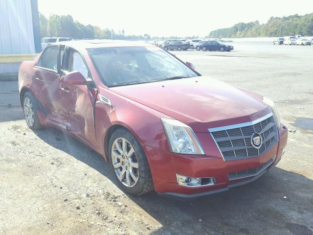 1G6DF577280162873 - 2008 CADILLAC CTS RED photo 1