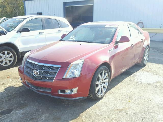 1G6DF577280162873 - 2008 CADILLAC CTS RED photo 2