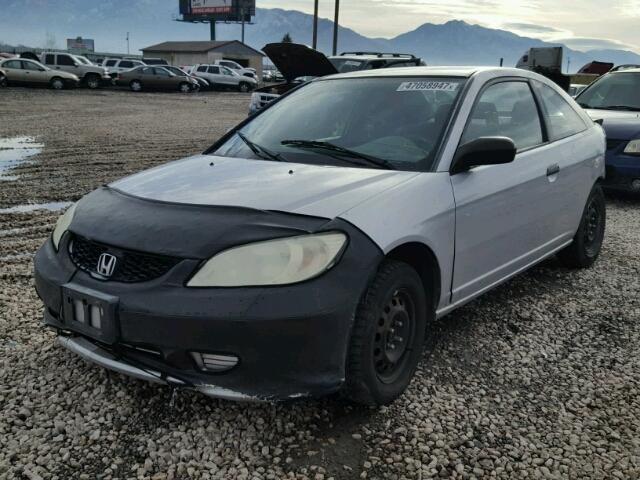 1HGEM21194L074195 - 2004 HONDA CIVIC DX V SILVER photo 2