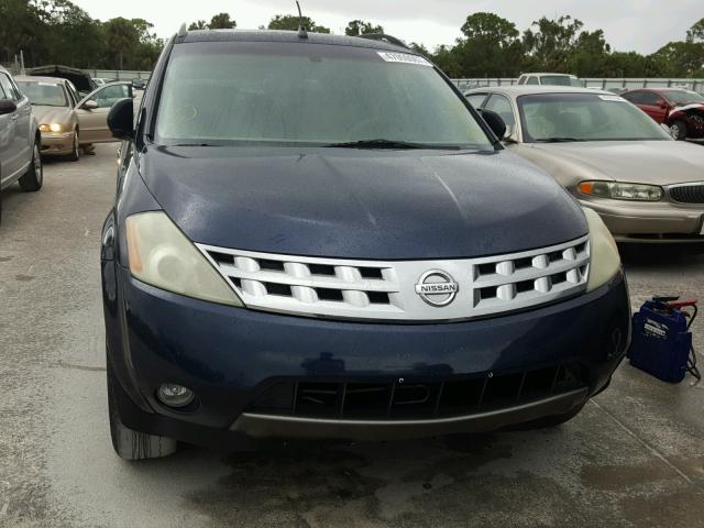 JN8AZ08T03W113316 - 2003 NISSAN MURANO SL BLUE photo 9