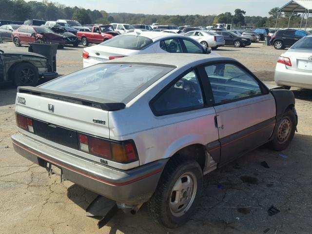 JHMEC1315HS022971 - 1987 HONDA CIVIC CRX GRAY photo 4