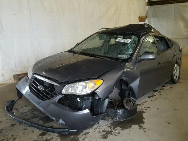 KMHDU46D68U585805 - 2008 HYUNDAI ELANTRA GL GRAY photo 2