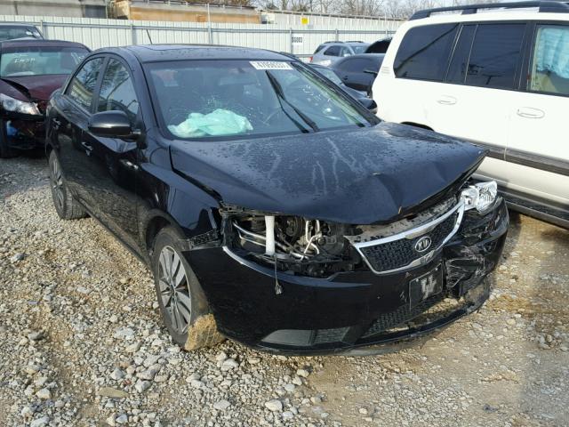 KNAFU4A23D5739472 - 2013 KIA FORTE EX BLACK photo 1