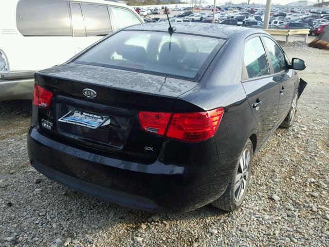 KNAFU4A23D5739472 - 2013 KIA FORTE EX BLACK photo 4