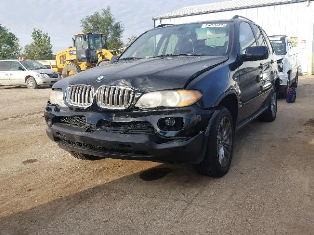 5UXFB53504LV04804 - 2004 BMW X5 4.4I BLACK photo 2